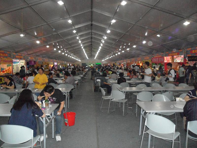 the Olympic Stadium food court